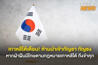 เตือนคนไทย! ห้ามนำกัญชา กัญชงเข้าประเทศเกาหลีใต้ หากฝ่าฝืนมีโทษถึงจำคุก!