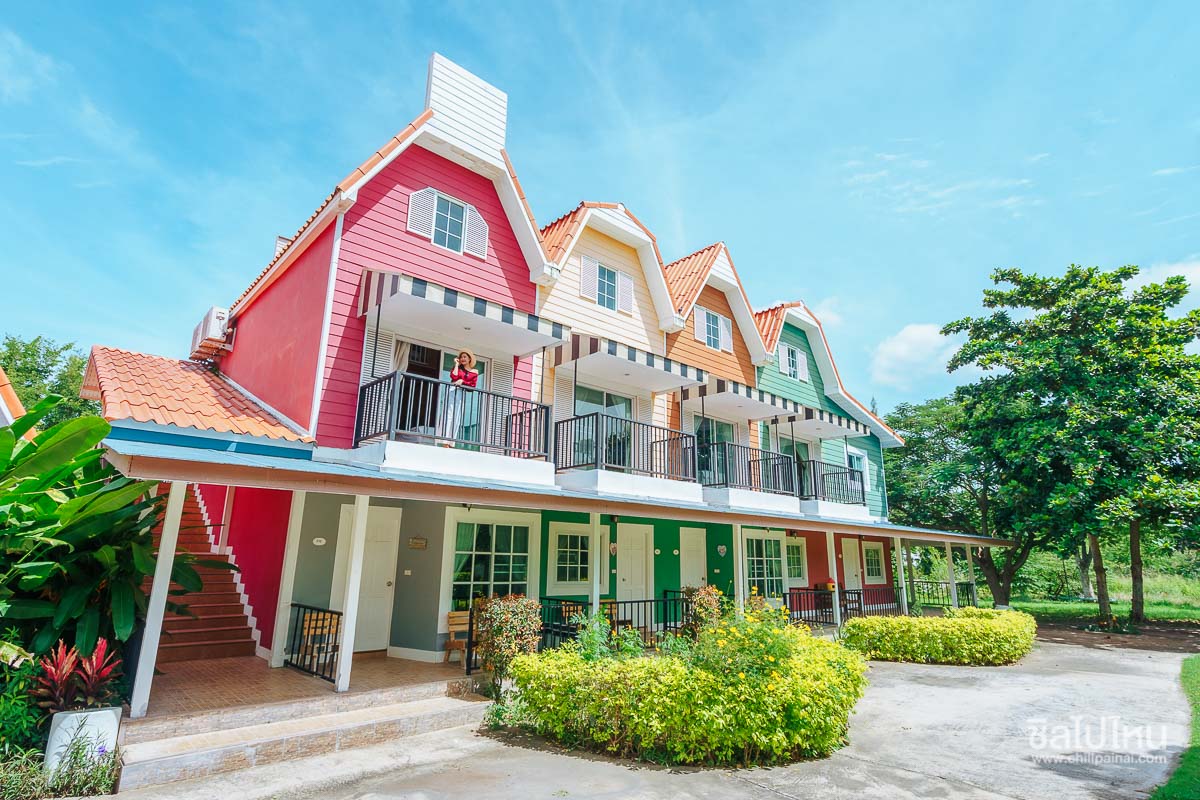 Belmont Village Khao Yai ที่พักสุดน่ารักสีสันสดใส ในอ.ปากช่อง จ.นครราชสีมา