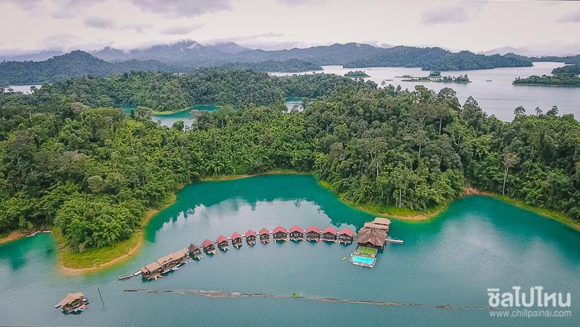 แพ 500 ไร่ (500 Rai Floating Resort )- เขื่อนเชี่ยวหลาน จ.สุราษฎร์ธานี