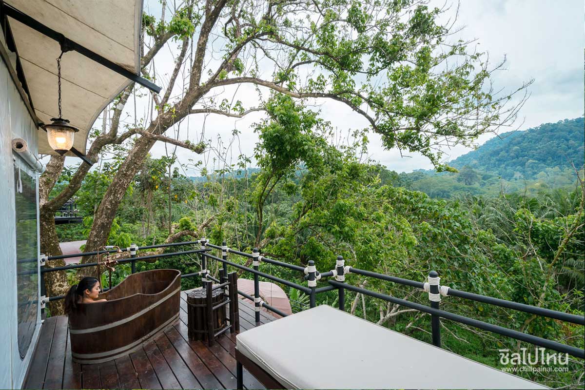   Kachong Hills Tented Resort  -ที่พักมีอ่างจากุซซี่วิวภูเขา