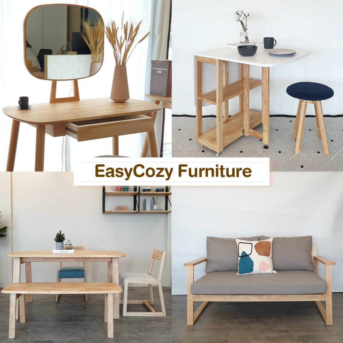 เฟอร์นิเจอร์ไม้แบรนด์ไทย,EasyCozy Furniture