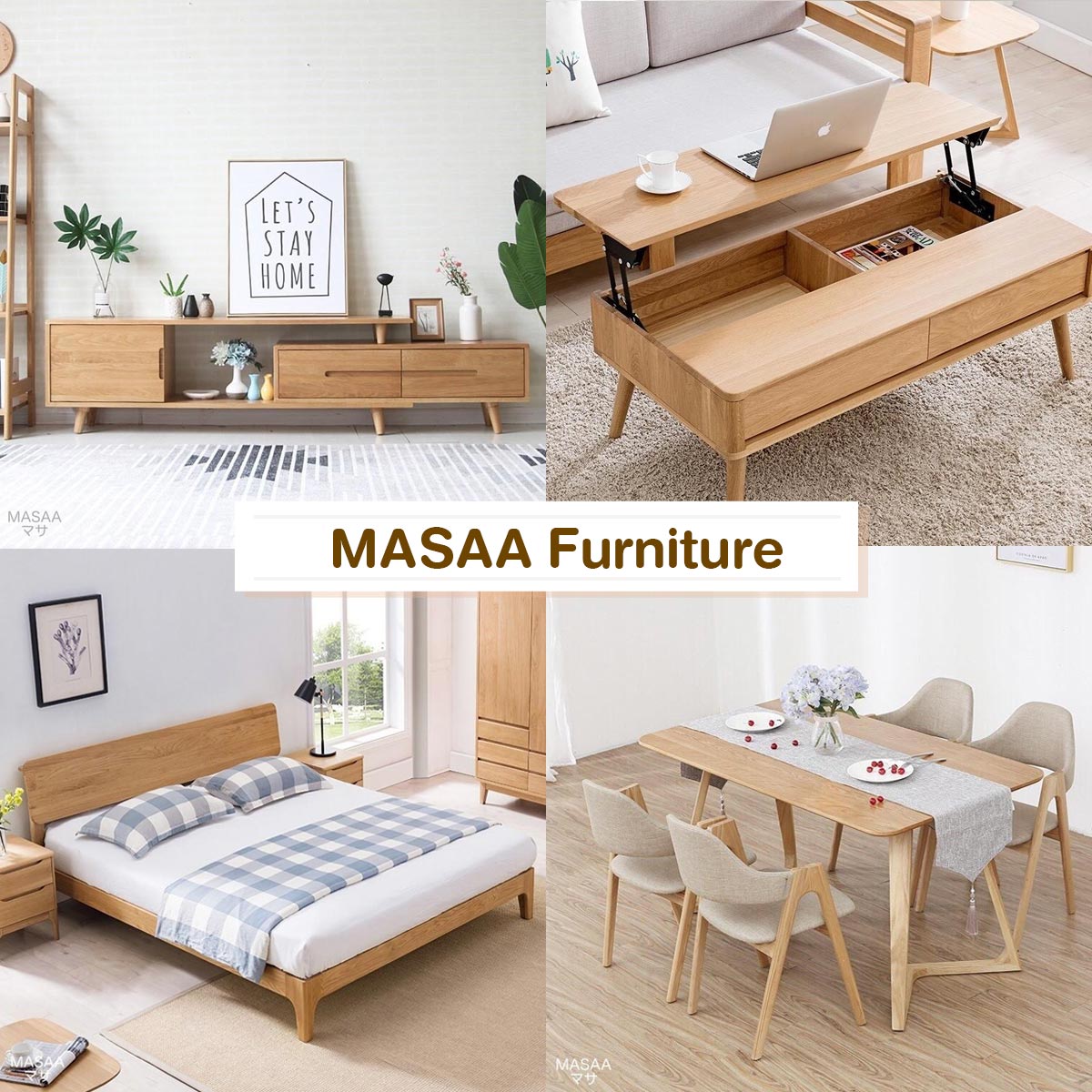 เฟอร์นิเจอร์ไม้แบรนด์ไทย,MASAA Furniture