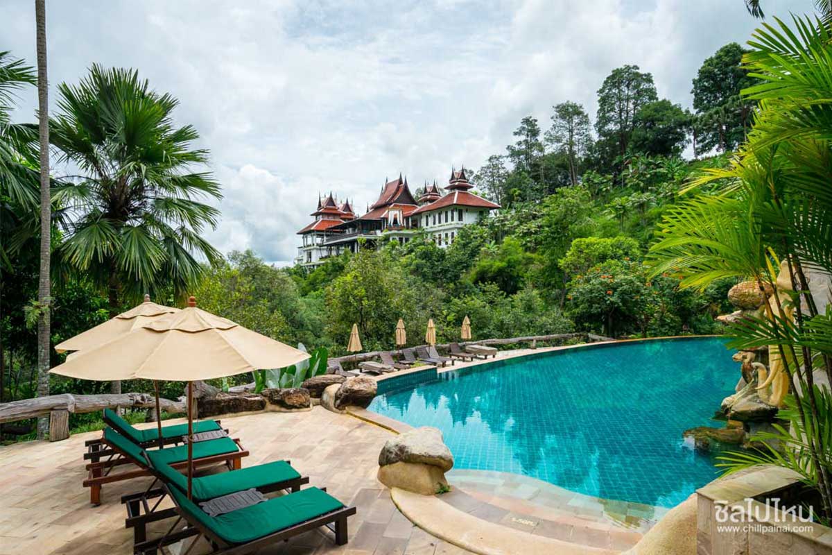 Panviman Chiangmai Spa Resort  -ที่พักมีอ่างจากุซซี่วิวภูเขา