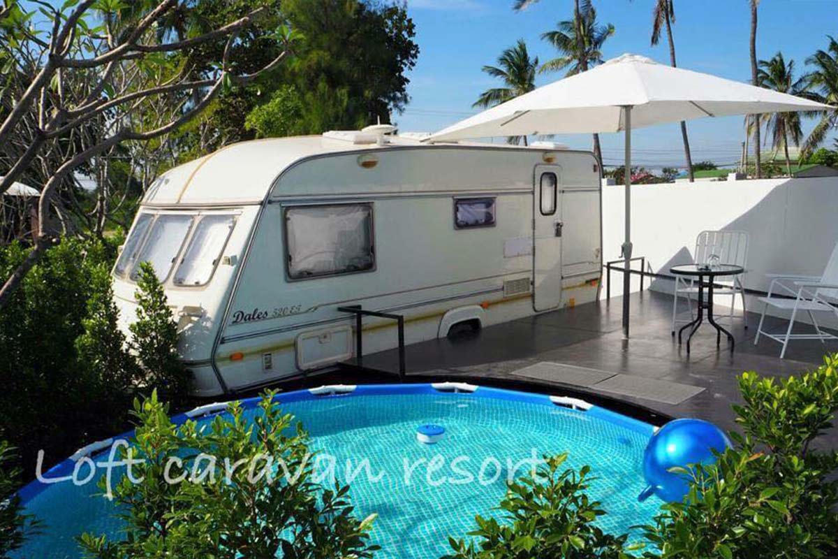 Loft Caravan resort - ที่พักรถบ้านชะอำ จังหวัดเพชรบุรี