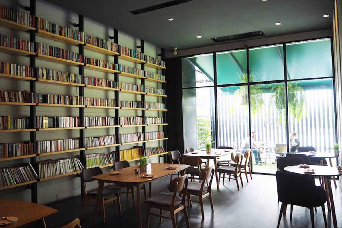 Library Café ,คาเฟ่กาญจนบุรี