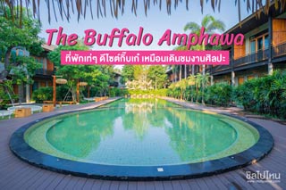 The Buffalo Amphawa ที่พักเท่ๆ ดีไซต์กิ๊บเก๋ เหมือนเดินชมงานศิลปะสวยงามอลังการ 