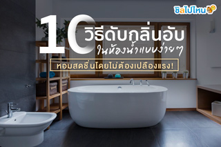 10 วิธีดับกลิ่นอับในห้องน้ำแบบง่ายๆ หอมสดชื่นโดยไม่ต้องเปลืองแรง!