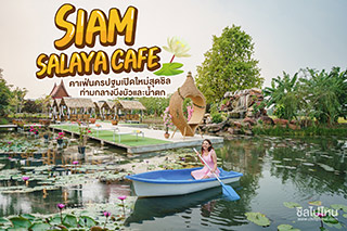 Siam Salaya Cafe  คาเฟ่นครปฐมเปิดใหม่สุดชิลท่ามกลางบึงบัวและน้ำตก