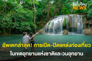 อัพเดทล่าสุด! การเปิด-ปิดแหล่งท่องเที่ยวในเขตอุทยานแห่งชาติและวนอุทยาน