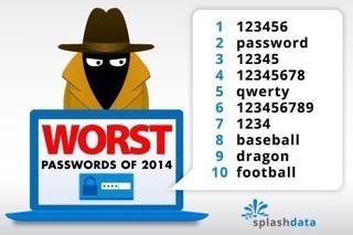 รหัสผ่านที่โดนแฮกง่ายสุดประจำปี 2014