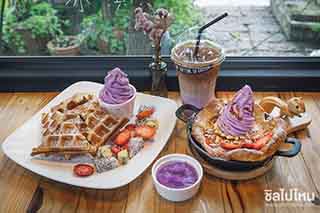 Softime in garden กำแพงแสน คาเฟ่น่ารักในสวนของคนรักไอศกรีมซอฟต์เสิร์ฟ